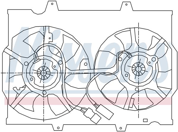 Ventilatoren Nissens Ventilator Opel Frontera B 2.2 99-