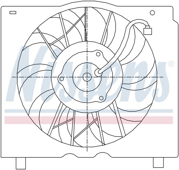 Ventilatoren Nissens Ventilator Jeep Cherokee 4.0 AC-Fan 97-