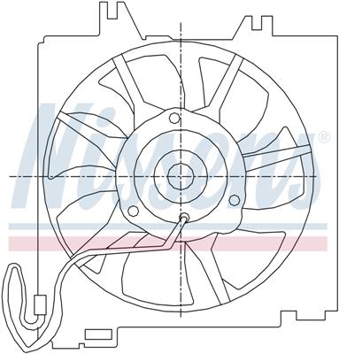 Ventilatoren Nissens Ventilator Chrysler Neon AC-Fan 94-