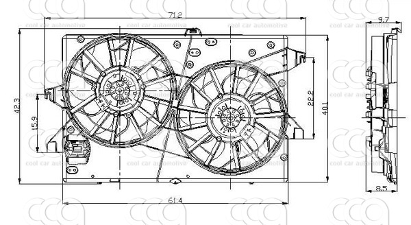 Ventilatoren Nissens Ventilator Ford Mondeo D III 00-