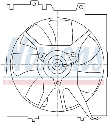 Ventilatoren Nissens Ventilator Subaru Forester AC-Fan 97-