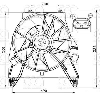 Ventilatoren Nissens Ventilator Renault Kangoo 98-