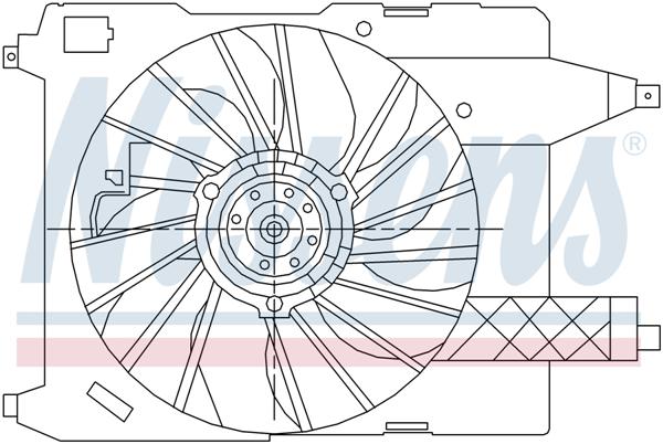 Ventilatoren Nissens Ventilator Renault Megane II 02-