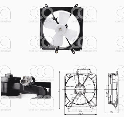 Ventilatoren Nissens Ventilator Toyota RAV-4 94-00