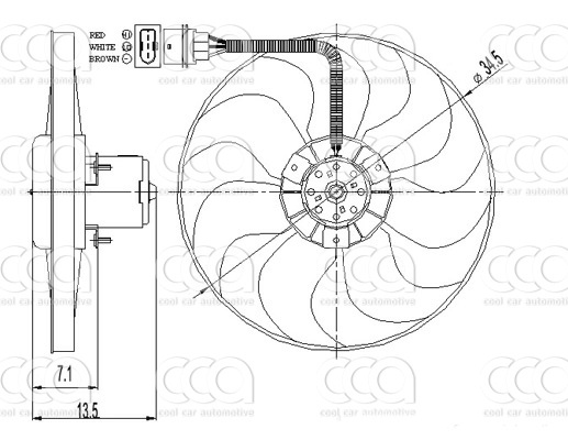 Ventilatoren Nissens Ventilator VW Polo 94-