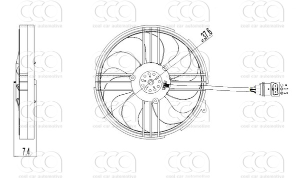 Ventilatoren Nissens Ventilator VW Polo 94-