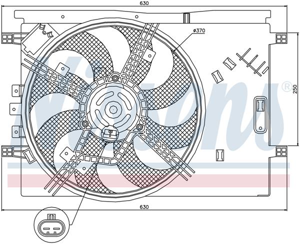 Ventilatoren Nissens Ventilator Fiat Grande Punto 05-