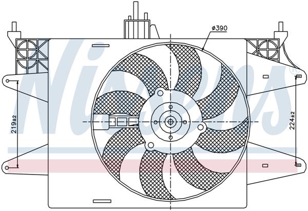 Ventilatoren Nissens Ventilator Fiat Doblo 01-