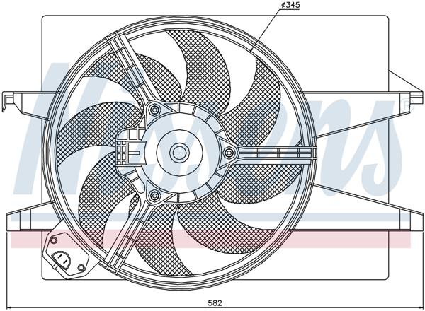 Ventilatoren Nissens Ventilator Ford Fiesta 01-
