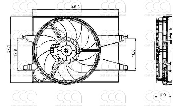 Ventilatoren Nissens Ventilator Ford Fiesta 01-