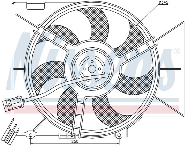 Ventilatoren Nissens Ventilator Opel Astra G 98-