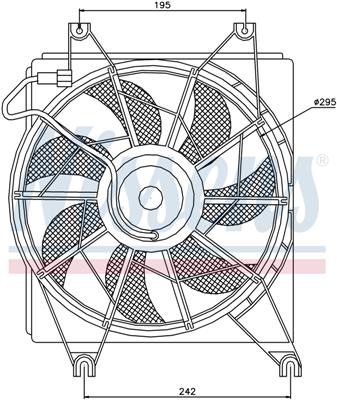 Ventilatoren Nissens Ventilator Hyundai Accent 97-