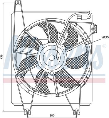Ventilatoren Nissens Ventilator Hyundai Coupe AC-Fan 96-02