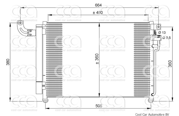 Condensors Nissens Condenser Kia Rio D 05-