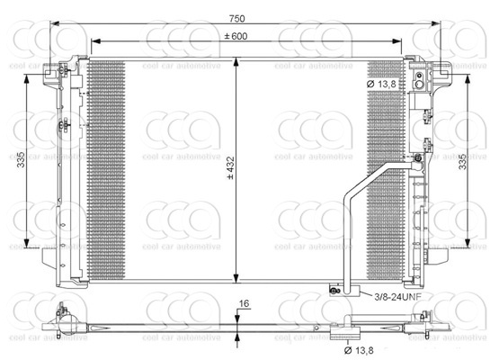 Condensors Nissens Condenser Mercedes C-Class W204 07-