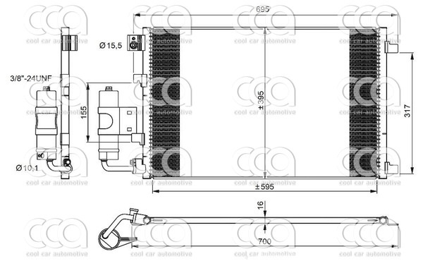 Condensors Nissens Condenser Nissan Qashqai 1.6 07-