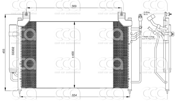 Condensors Nissens Condenser Mazda CX-7 07-