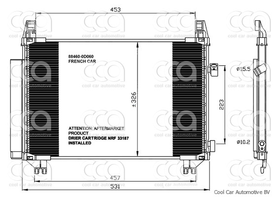 Condensors Nissens Condenser Toyota Yaris 1.4 D 05-