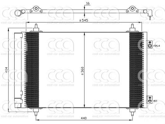 Condensors Nissens Condenser Citroen Jumpy 1.6D-2.0D 07-