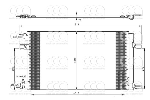 Condensors Nissens Condenser Opel Astra J diesel 09-