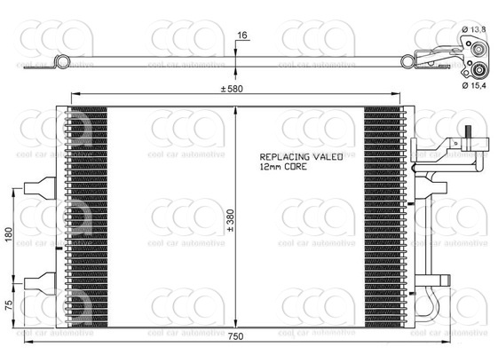 Condensors Nissens Cond. Volvo V50 1.6/1.8/2.0 B / D  2008>