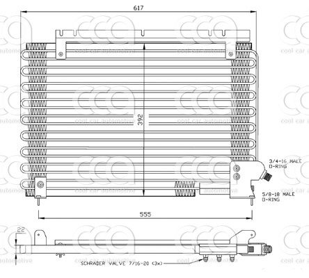 Condensors Nissens Condenser Volvo 900-serie