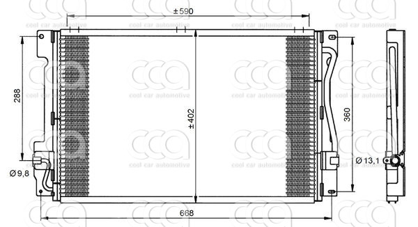 Condensors Nissens Condenser Volvo 850 GLT 94-95