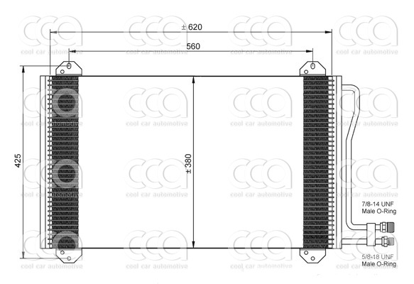 Condensors Nissens Condenser MB Sprinter B901 / 902 / 903