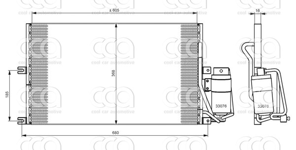 Condensors Nissens Condenser Opel Vectra B 95-