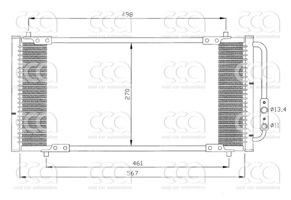 Condensors Nissens Condenser MG F-serie 95-