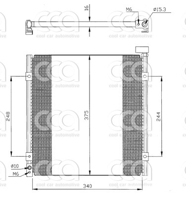 Condensors Nissens Condenser Honda Civic 96-