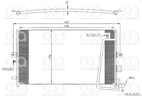 Condensors Nissens Condenser Saab 9-5