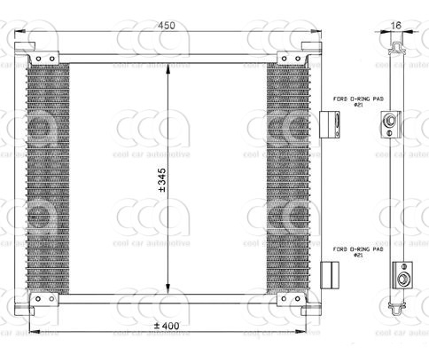 Condensors Nissens Condenser Ford Ka 97-