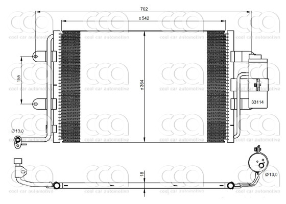 Condensors Nissens Condenser Audi A3