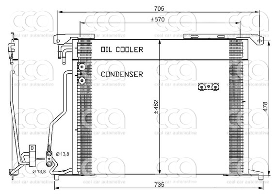 Condensors Nissens Condenser Mercedes W220 S280