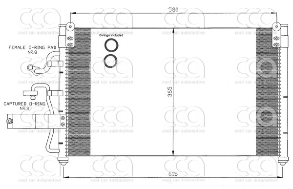 Condensors Nissens Condenser Daewoo Leganza