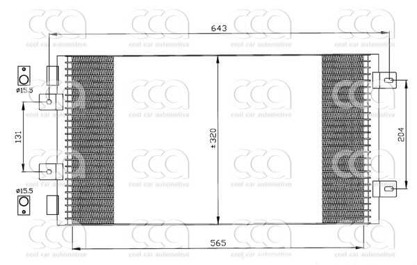 Condensors Nissens Condenser Fiat Punto II