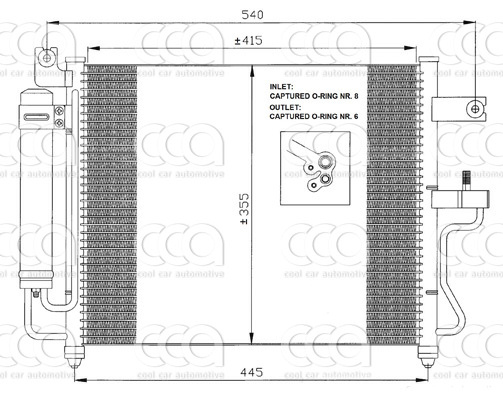 Condensors Nissens Condenser Hyundai Accent M/T