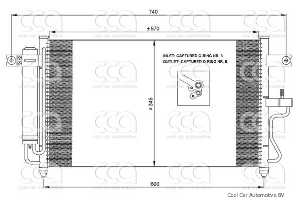 Condensors Nissens Condenser Hyundai Accent A/T