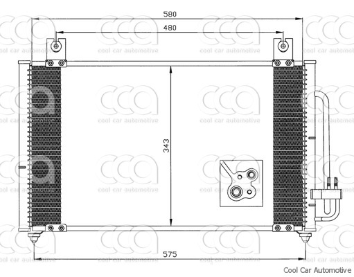 Condensors Nissens Condenser Kia Rio 00-