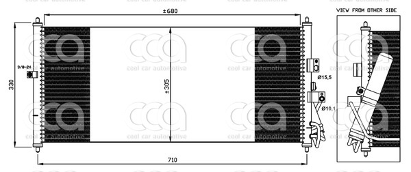 Condensors Nissens Condenser Nissan Primera 2.2 D 02-