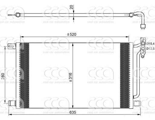 Condensors Nissens Condenser BMW E46 diesel 98-