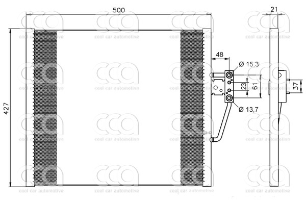 Condensors Nissens Condenser BMW E39 97-