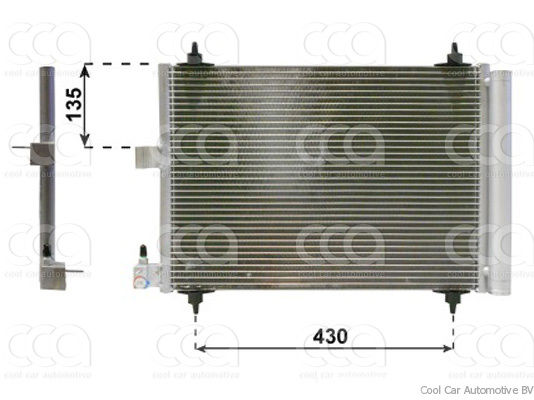 Condensors Nissens Condenser Peugeot 406 99-