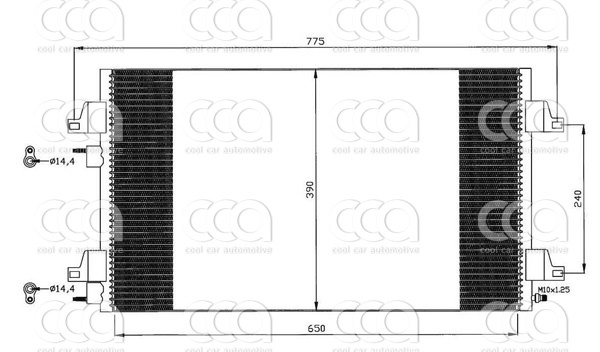 Condensors Nissens Condenser Renault Laguna II 00-