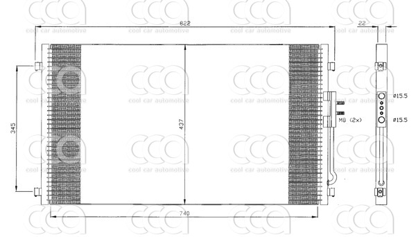 Condensors Nissens Condenser Chrysler Voyager 2001-