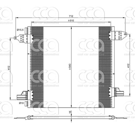 Condensors Nissens Condenser Mercedes M-Class W163 55 00-
