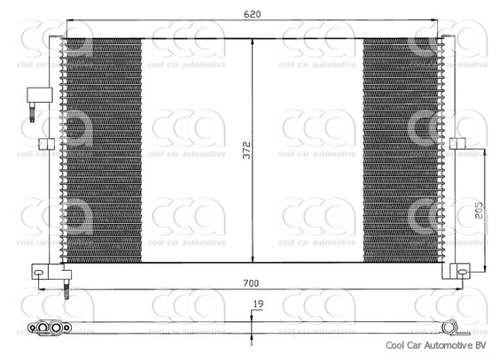 Condensors Nissens Condenser Ford Mondeo III 01-