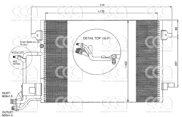 Condensors Nissens Condenser VW Passat 97-