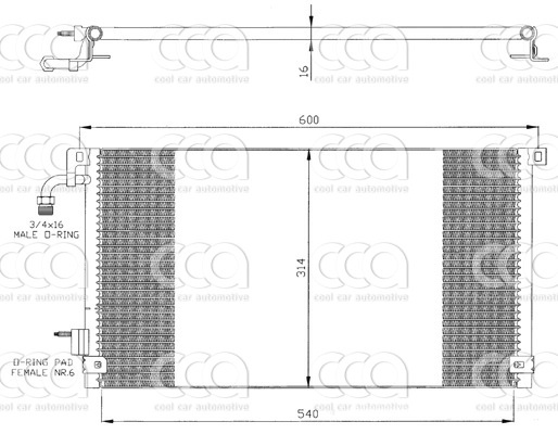 Condensors Nissens Condenser Citroen Saxo 98-